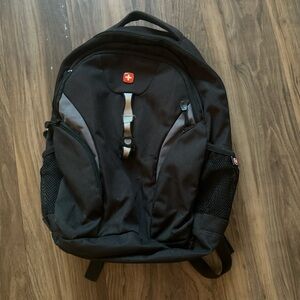 SwissGear Black Backpack Durable Travel Essential